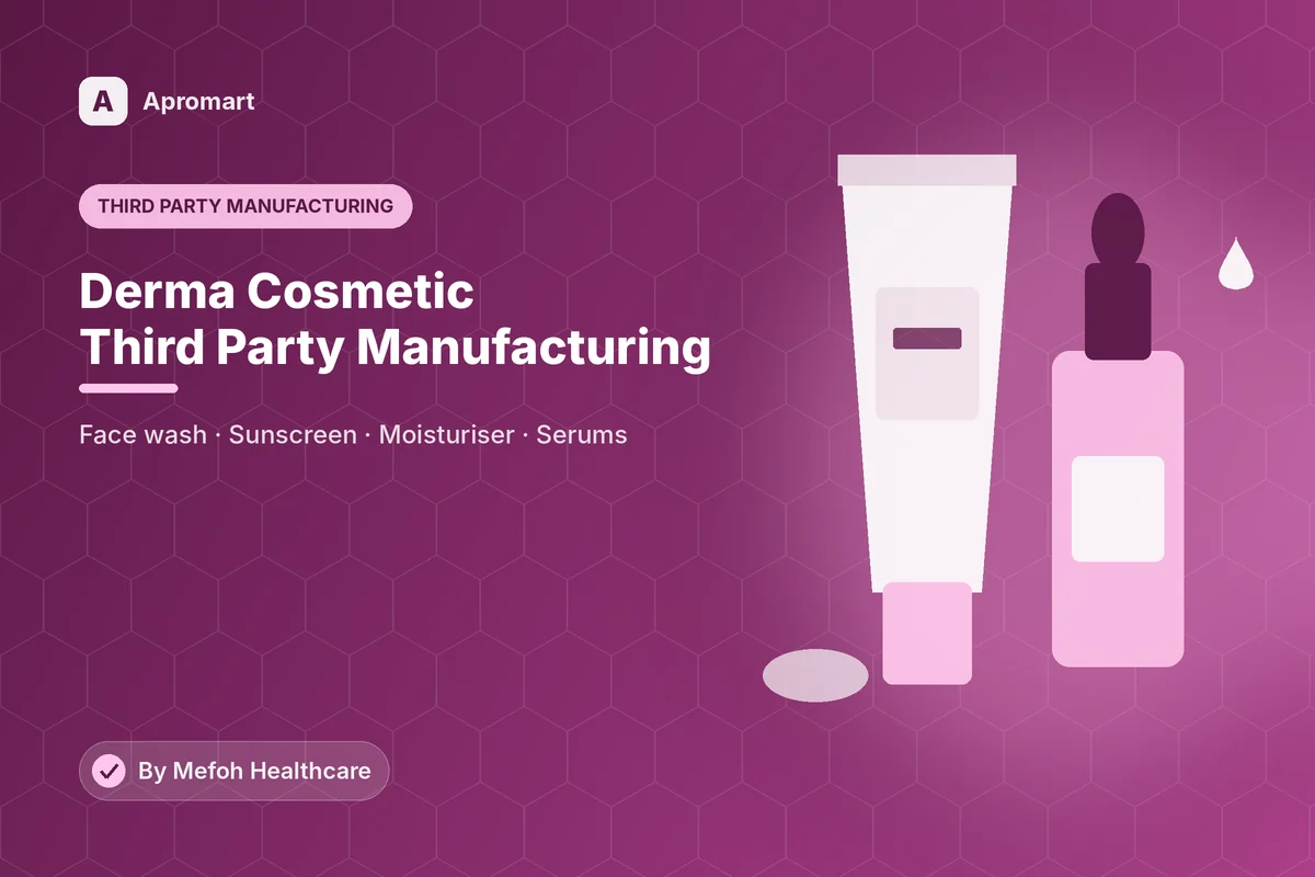 Derma cosmetic third party manufacturing skin care