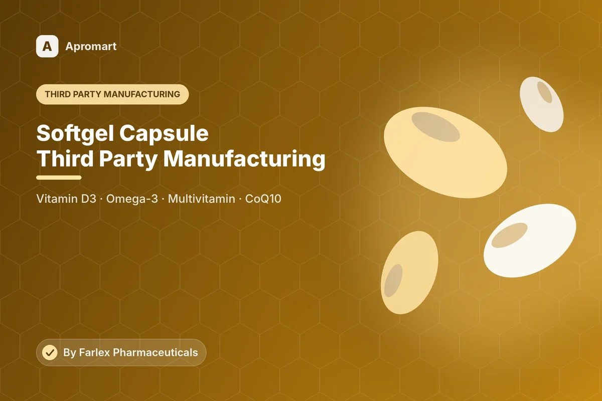 Softgel capsule third party manufacturing