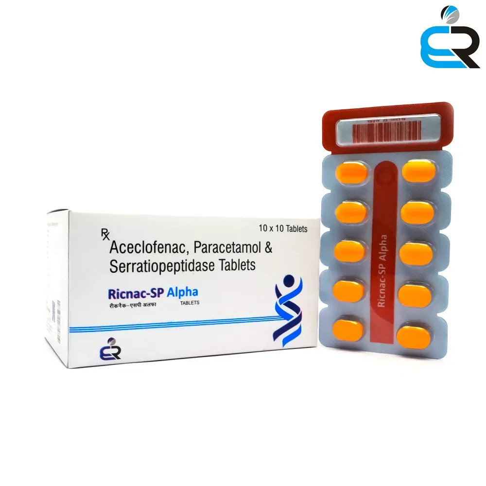 Aceclofence Paracetamol & Serratiopeptidase Tablets