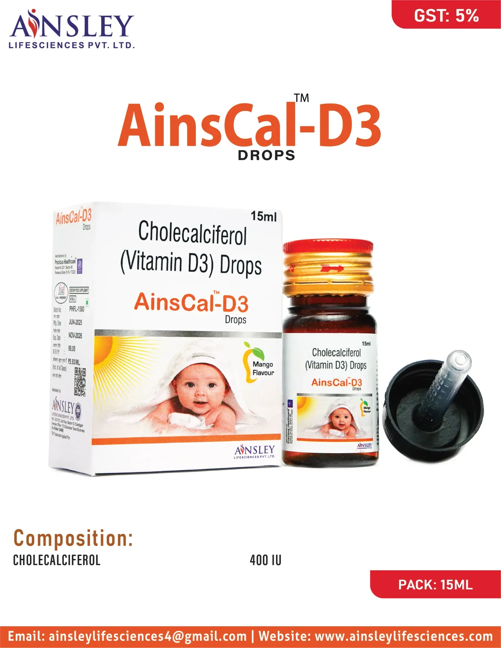 AINSCAL-D3 DROPS