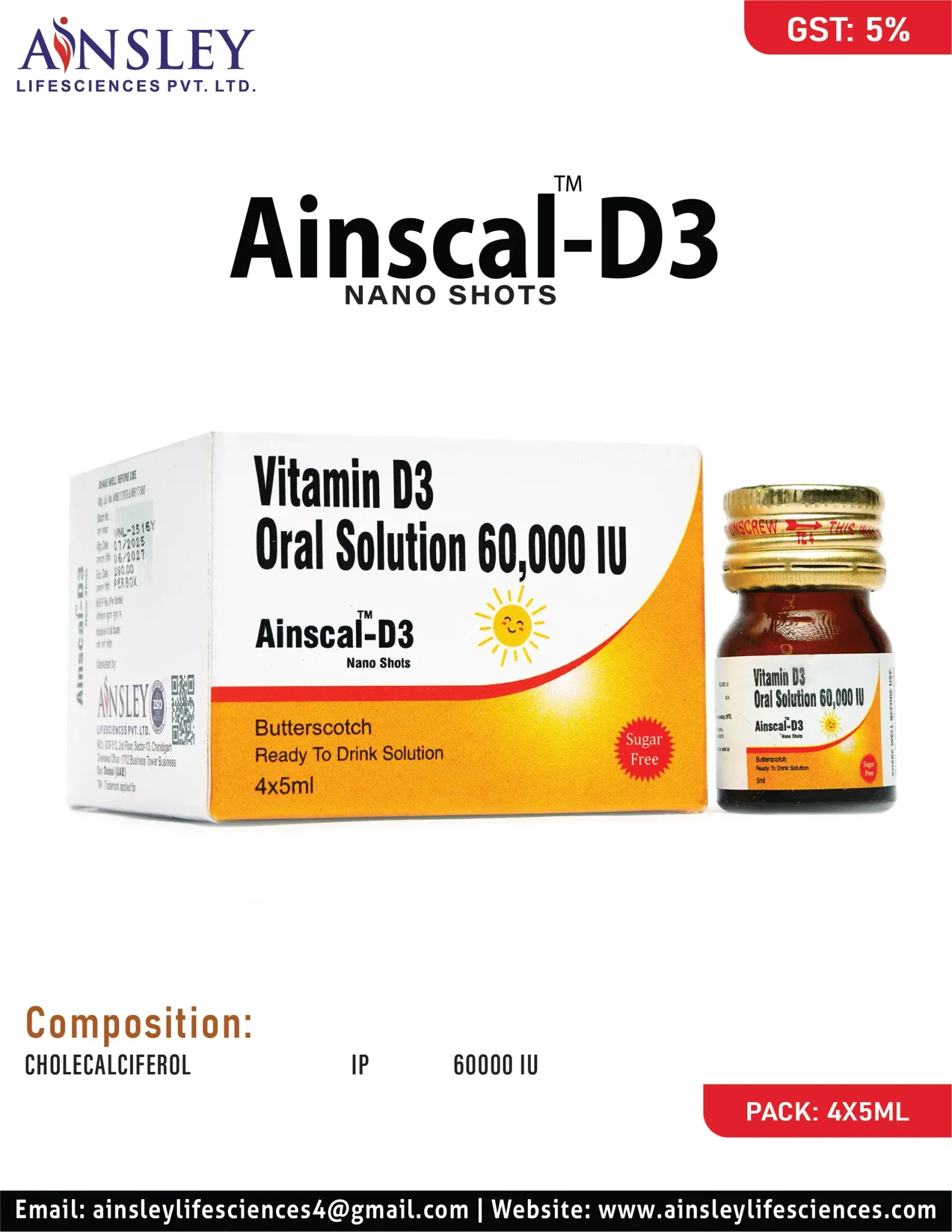 AINSCAL-D3 ORAL SOLUTION