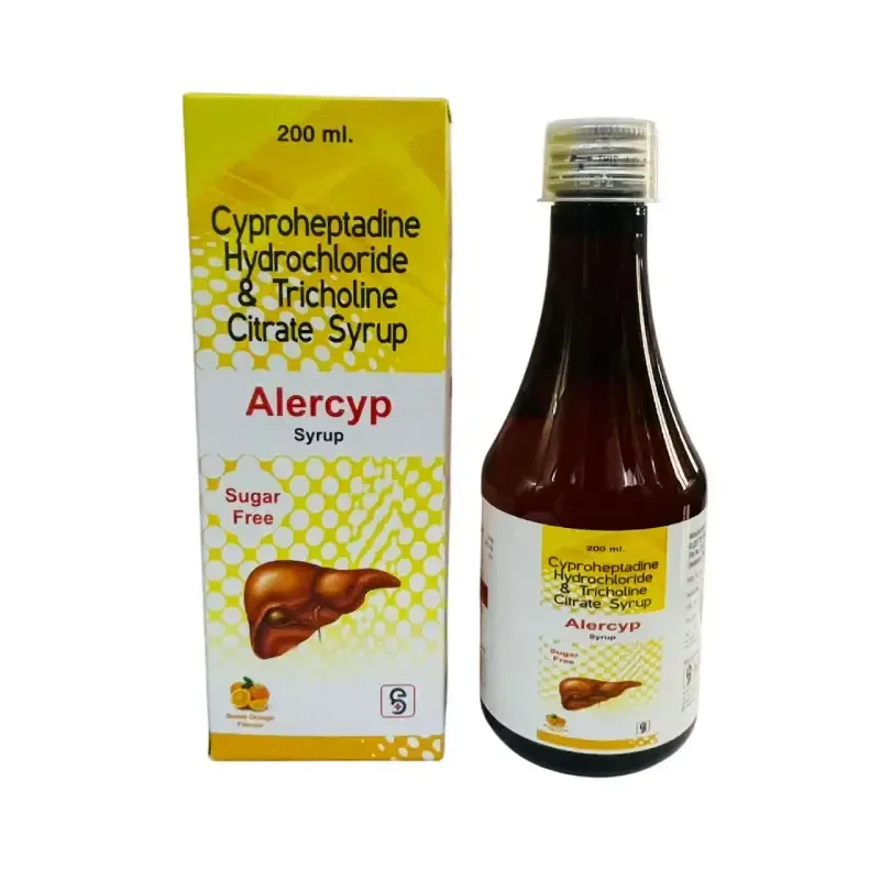 ALERCYP - Cyproheptadine Hcl 2Mg, Tricholine Citrate 275Mg, Sorbitol 70%