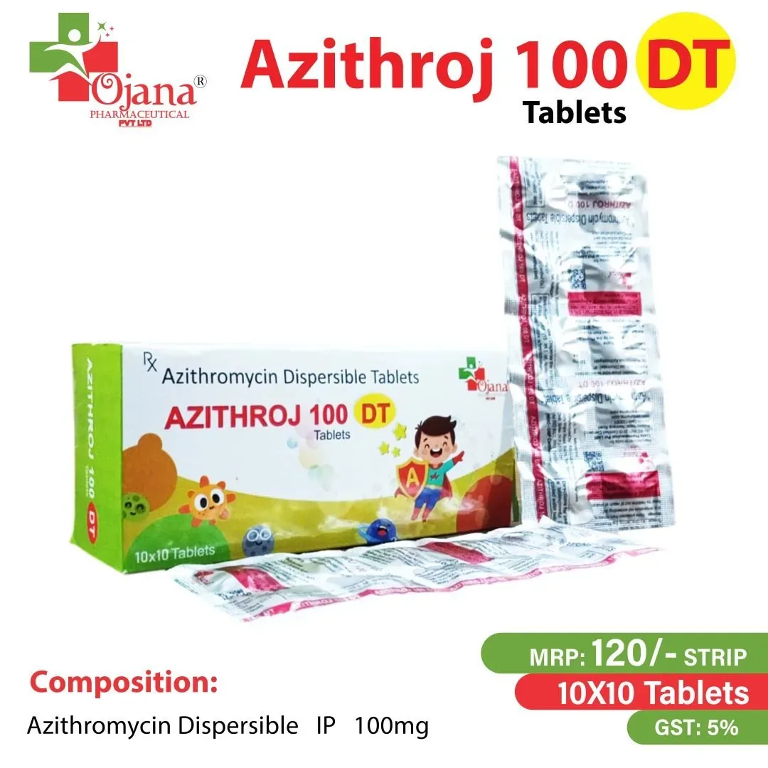 Azithroj 100 - Azithromycin 100/5ml Suspension