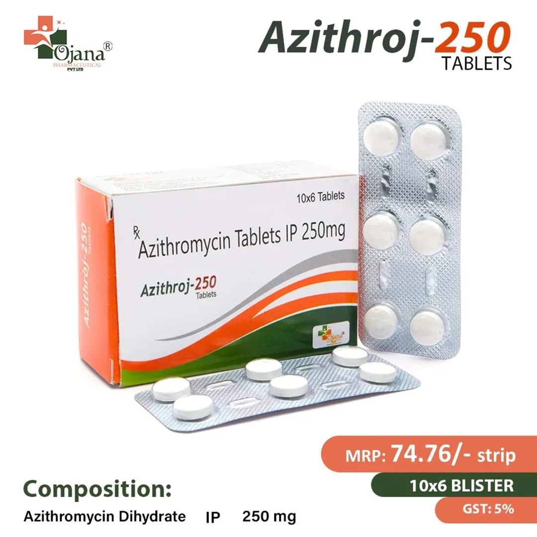 Azithroj-250 - Azithromycin 250 Tablets