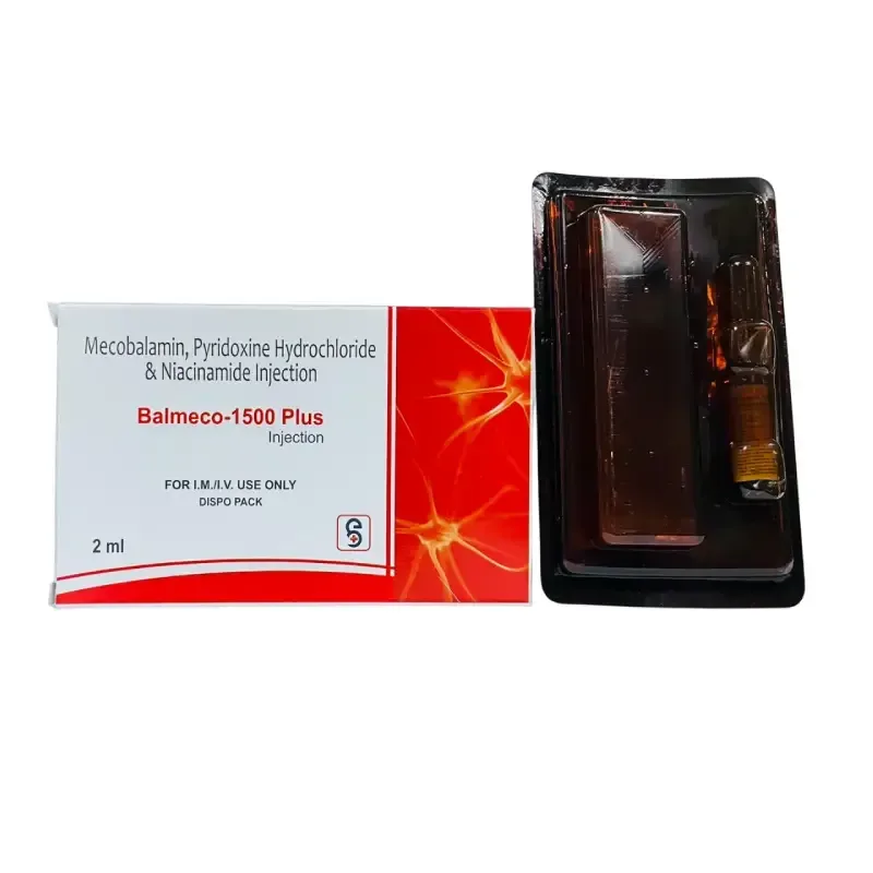 BALMECO-1500 PLUS (DISPO) - Mecobalamin 1500 Mcg , Pyridoxine Hydrochloride 100Mg , Niacinamide 100Mg , Benzyl Alcohol 2% V/V