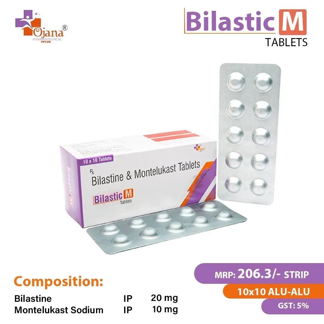 BILASTIC M TAB - Bilastine 20mg + Montelukast Sodium I.P. 10mg