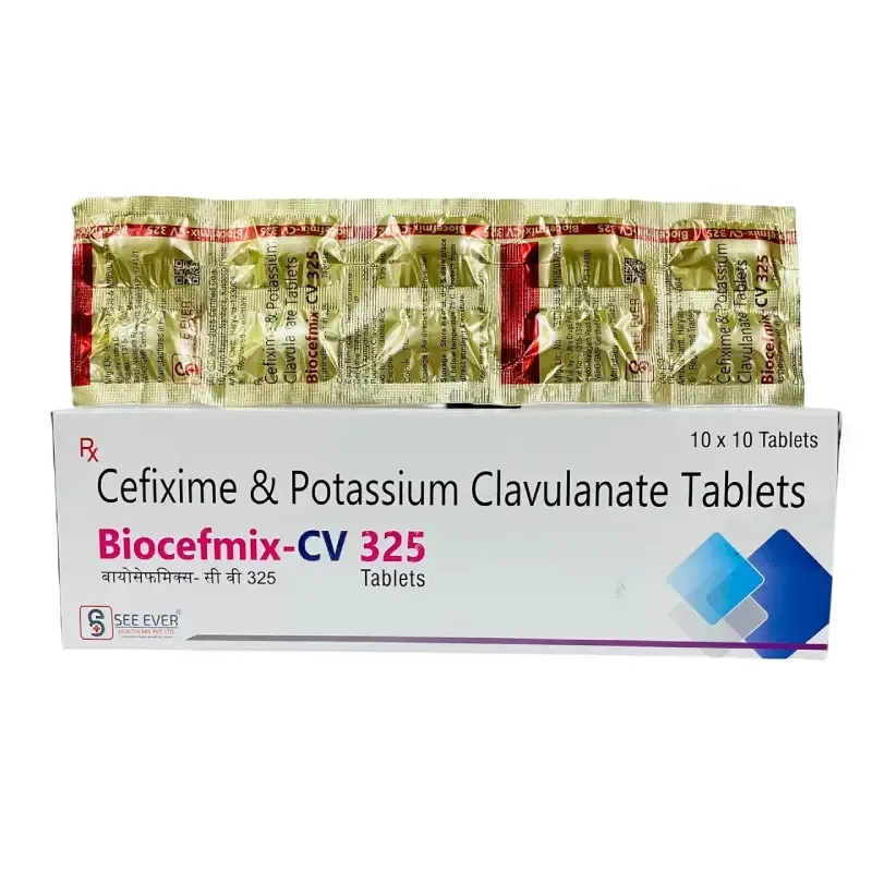 BIOCEFMIX CV 325 - Cefixime 200 Mg + Clavulanic acid 125 mg Tablets