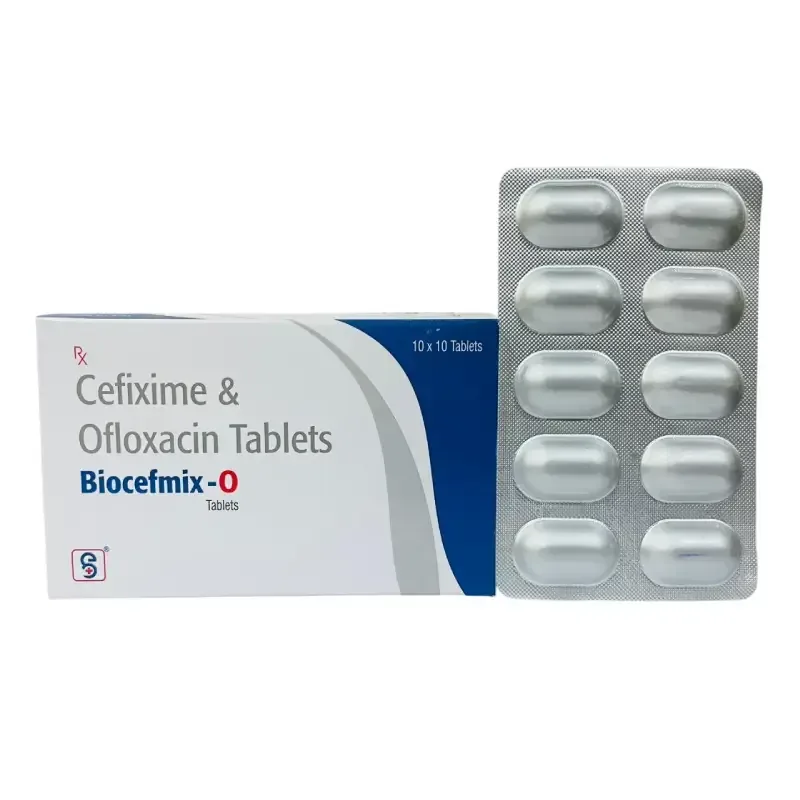 BIOCEFMIX - O - Cefixime 200 Mg + Ofloxacin 200 Mg