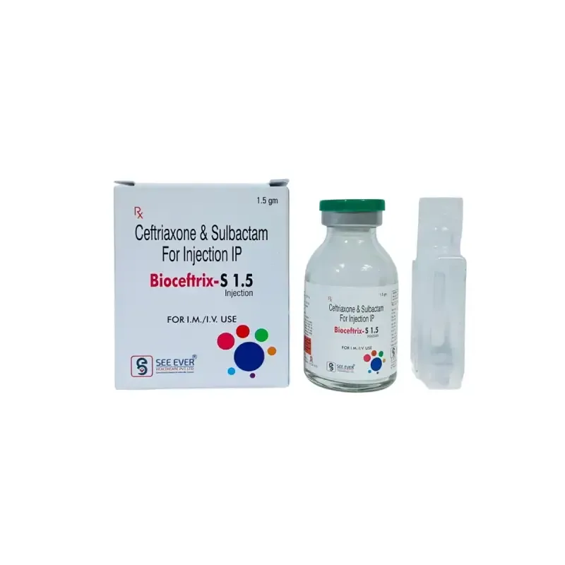 BIOCEFTRIX- S 1.5 - Ceftriaxone 1000Mg + Sulbactum 500 Mg