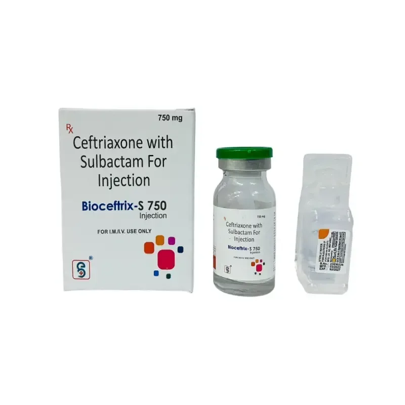 BIOCEFTRIX- S 750 - Ceftriaxone 500Mg + SULBACTUM 250 MG