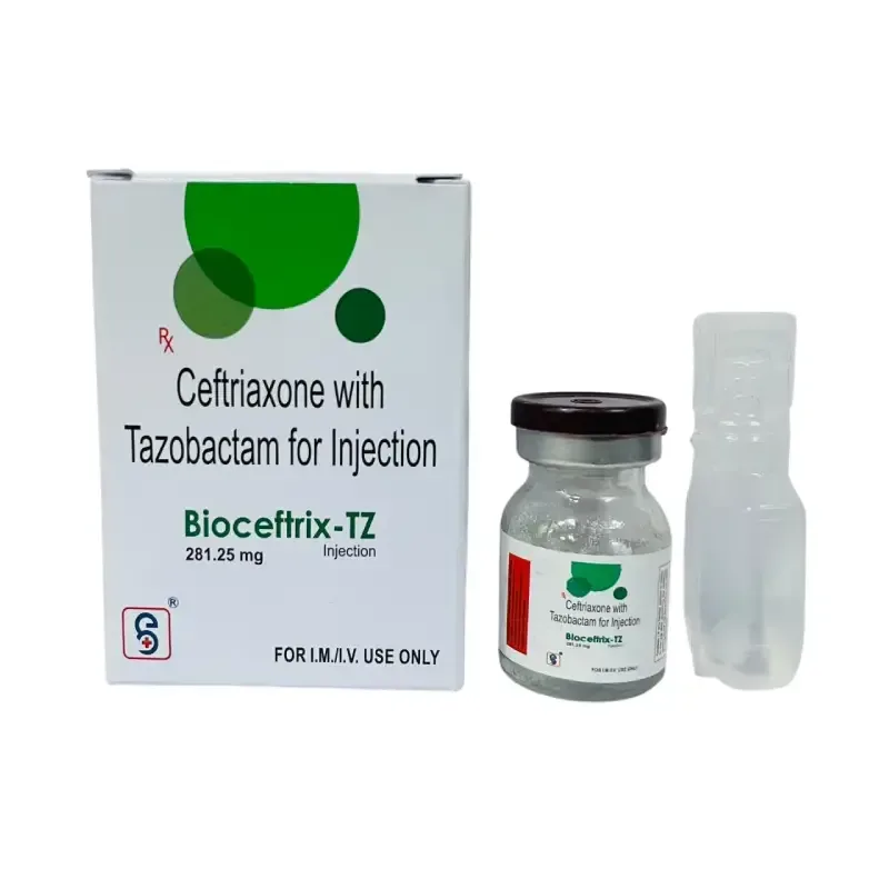 BIOCEFTRIX- TZ 281.25 - Ceftriaxone 250Mg + Tazobactum 31.25 Mg