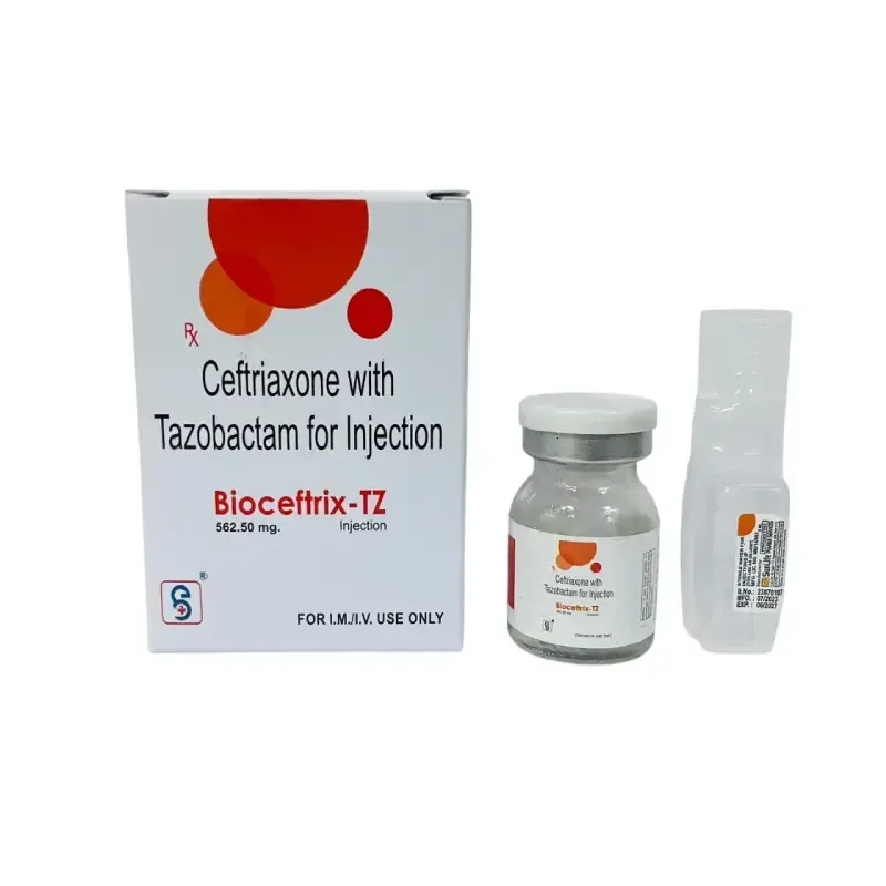 BIOCEFTRIX- TZ 562.5 - Ceftriaxone 500Mg + Tazobactum 62.5 Mg