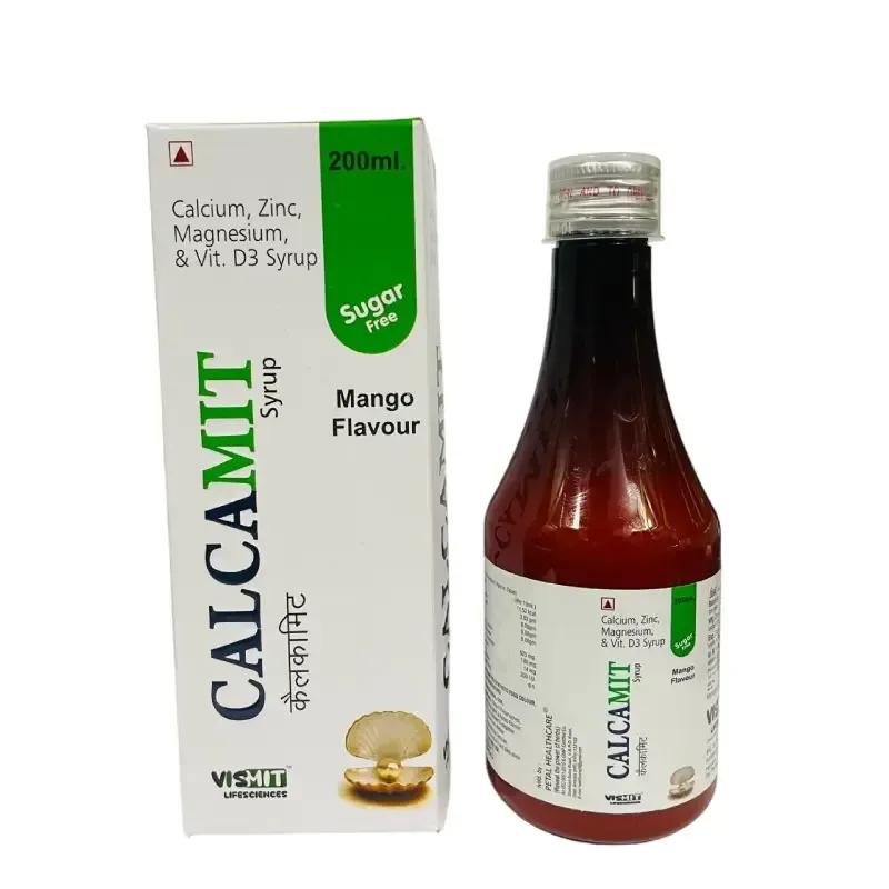 CALCAMIT - Calcium Carbonate 625 mg + Magnesium 180 mg + Zinc 14mg + Vit D3 200 I.U.