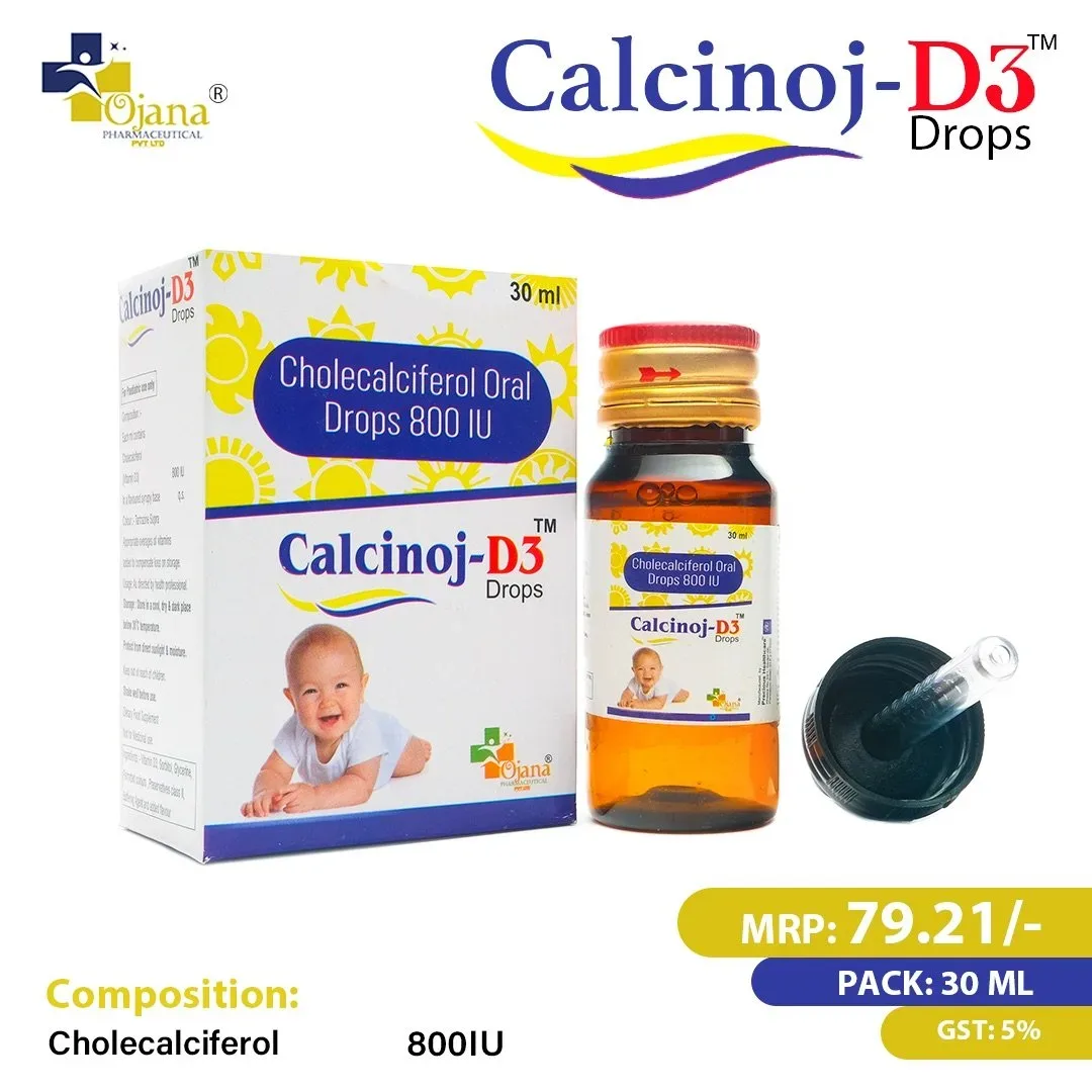 Calcinoj d3 drop - Cholecalciferol I.P. 800 I.U. Drop