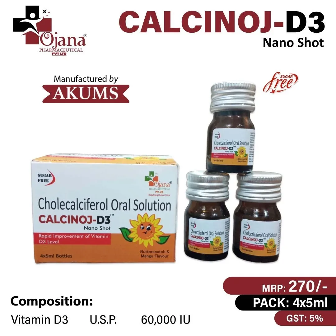 Calcinoj- D3 Shots - Vitamin D3 U.S.P. 60,000 IU