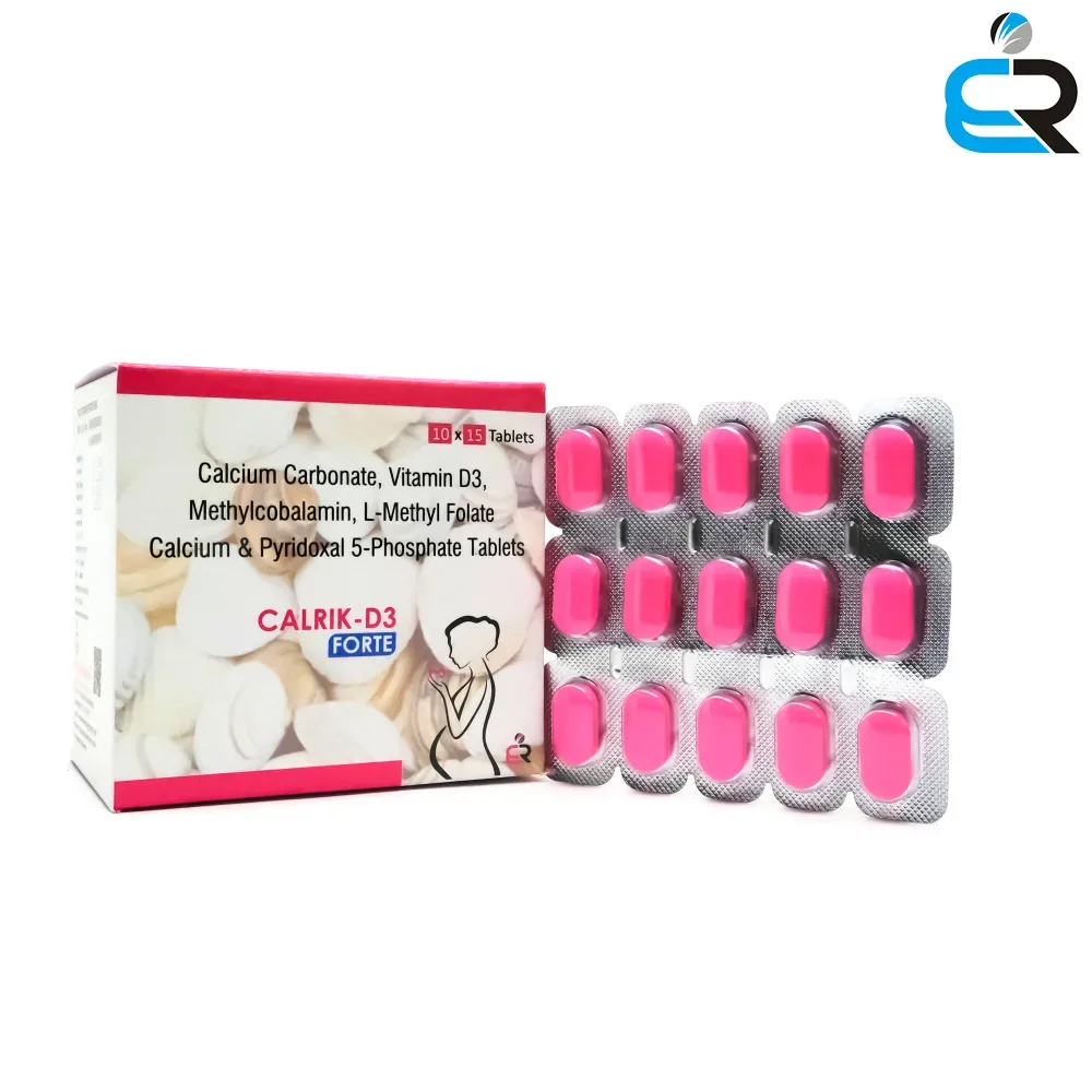 Calcium Carbonat, Vitamin D3, Methylcobalamin, L-Methyl Folate Calcium & Pyridoxal 5-Phosphate Tablets