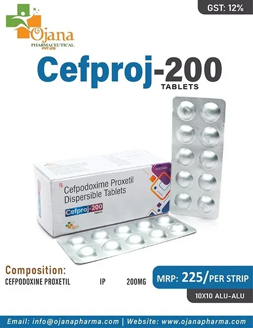 CefProj 200 - Cefpodoxime Proxetil I.P. 200 mg Dispersible