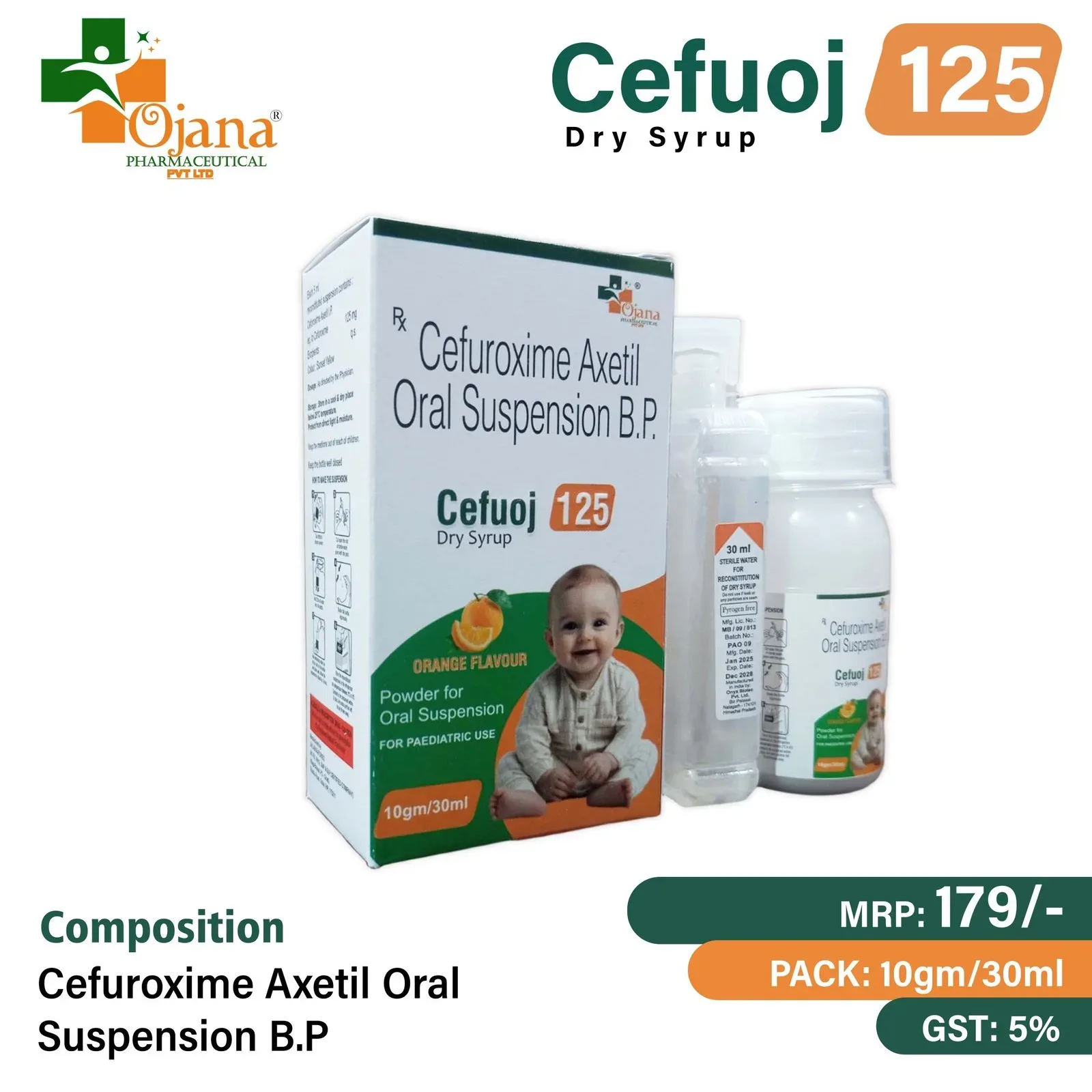 Cefuoj-125 - Cefuroxime (125mg)
