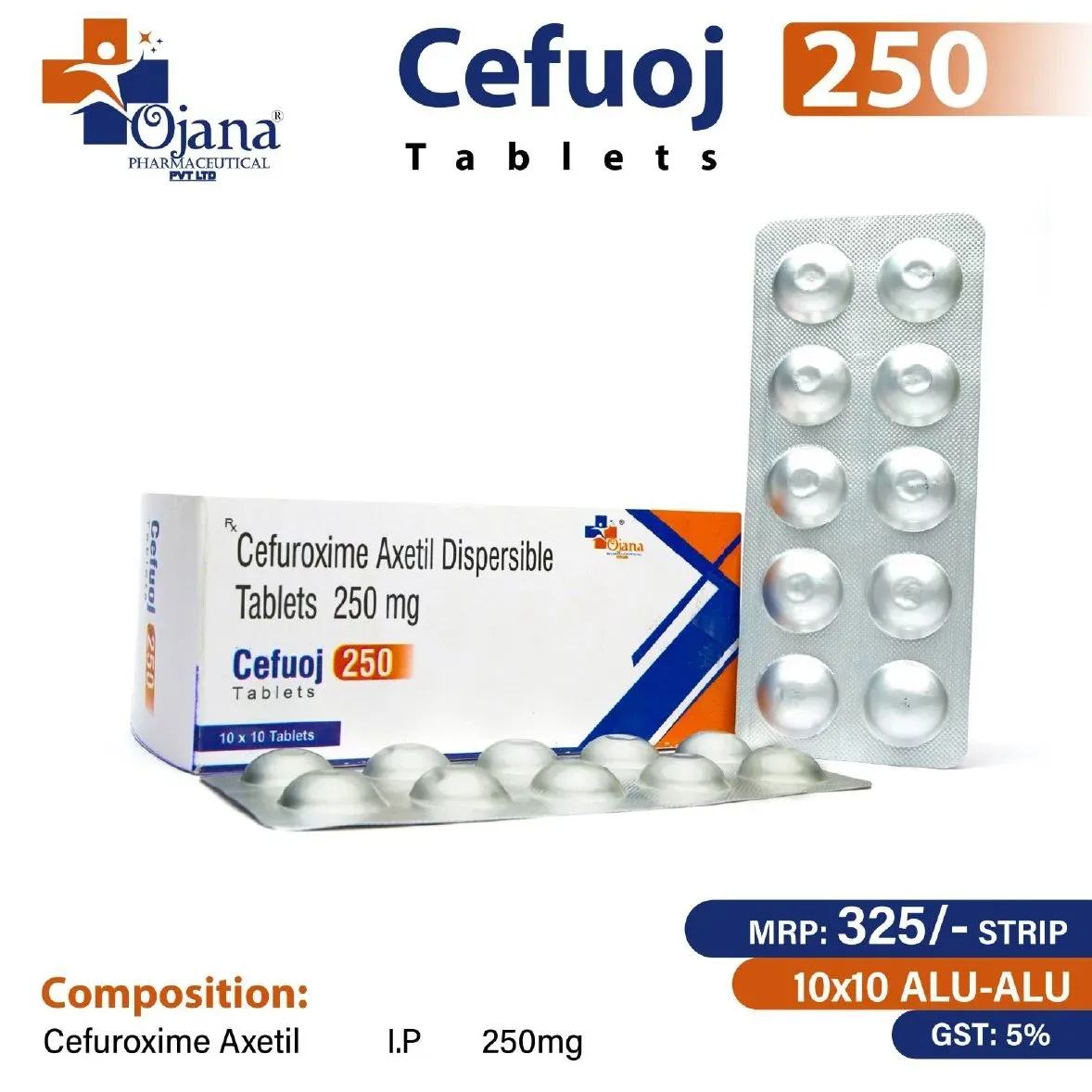 Cefuoj 250 - Cefuroxime Axetil Dispersible Tablets 250 mg