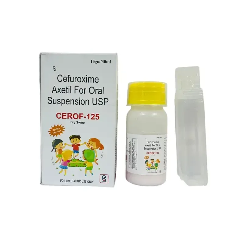 CEROF-125 - Cefuroxime Axetil I.P. 125mg / 5ml Dry Syrup WITH WATER AND FLAVOUR
