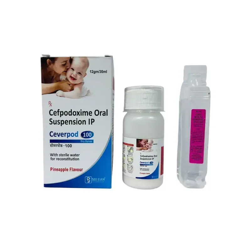 CEVERPOD-100 dry syp - Cefpodoxime 100Mg Wfi