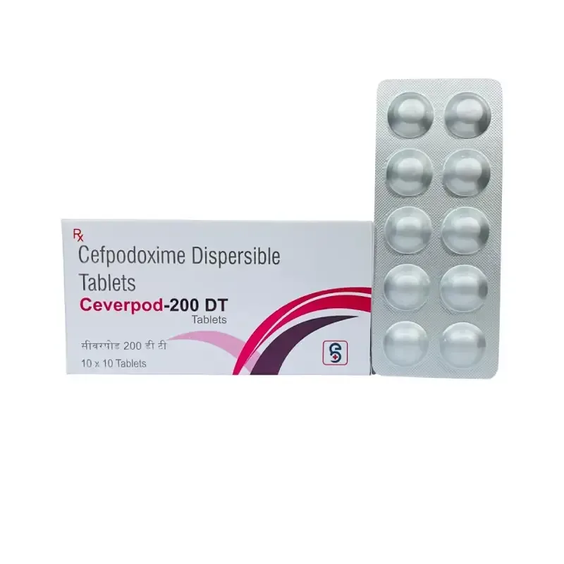 CEVERPOD-200 DT - Cefpodoxime 200 Mg Dispersible Tablets (MANUFACTURED FROM ALPS COMMUNICATION PVT. LTD. , ONE OF THE INDIA'S TOP MANUFACTURER OF CLAV PRODUCTS , MANY MNC COMPANIES LIKE LUPIN, ZYDUS,
