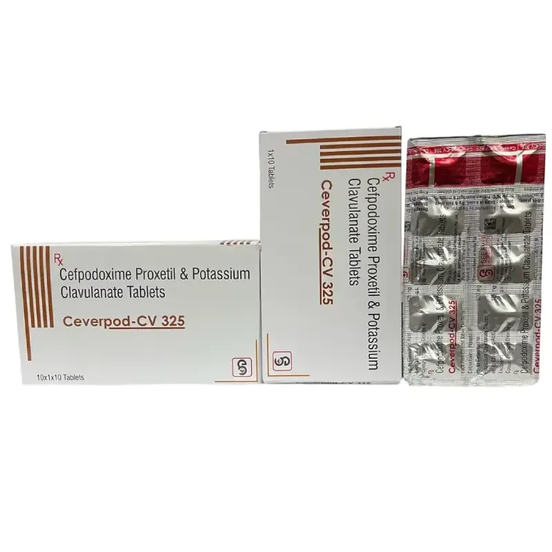 CEVERPOD-CV 325 - Cefpodoxime 200 Mg + Clavulanic acid 125 mg Tablets (MANUFACTURED FROM ALPS COMMUNICATION PVT. LTD. , TOP BRAND OF COMPANIES LIKE LUPIN , GLAPHA ETC. ARE GETTING MANUFACTURED HERE ON