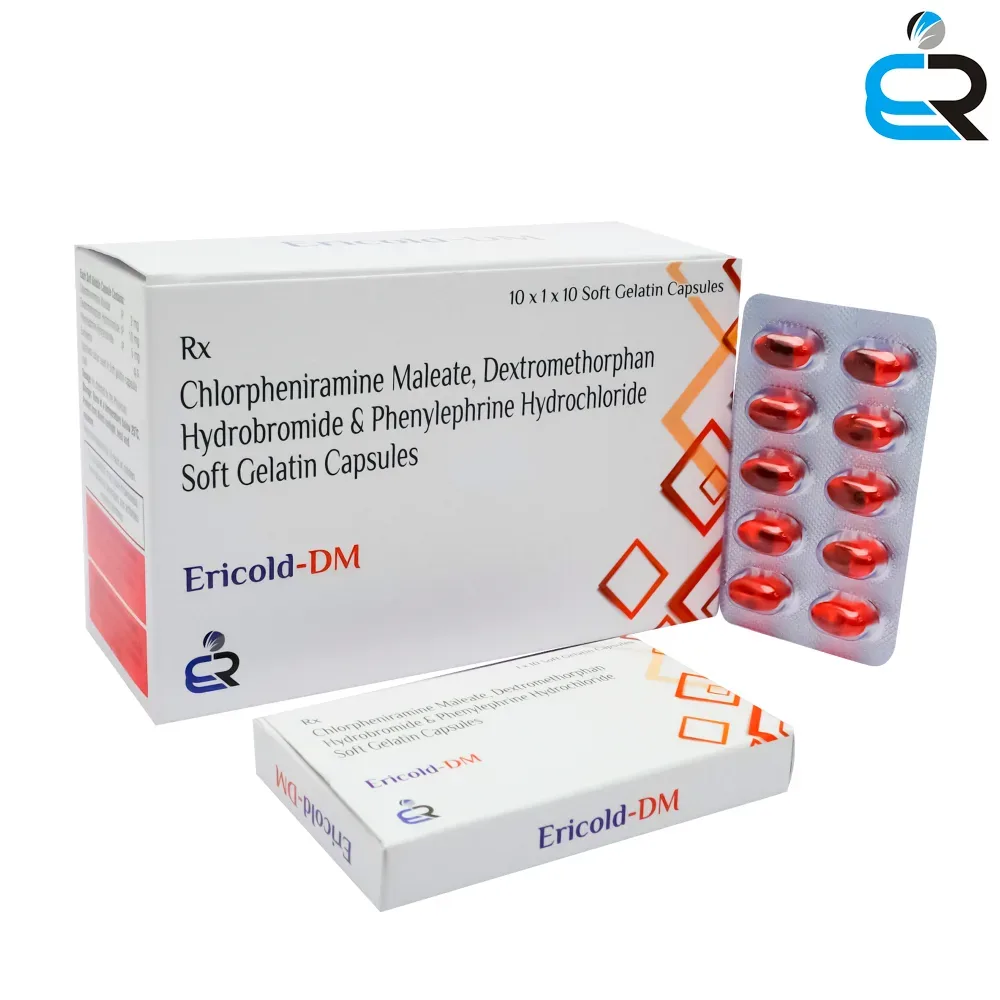 Chlorpheniramine Maleate, Dextromethorphan Hydrobromide & Phenylephrine Hydrochloride Soft Gelatin Capsules