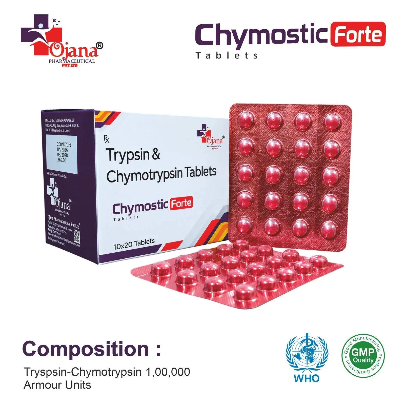 Chymostic Forte - Trypsin & Chymotrypsin Tablets