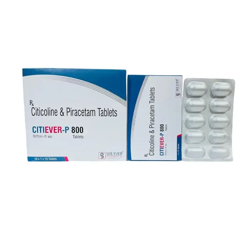 CITIEVER - P 800 - Citicoline (500mg) + Piracetam (800mg)