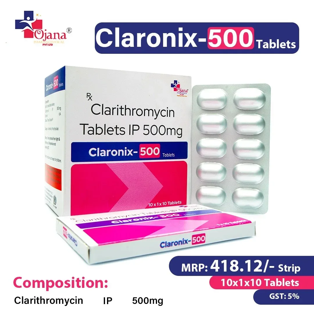 Claronix-500 - Clarithromycin (500mg)