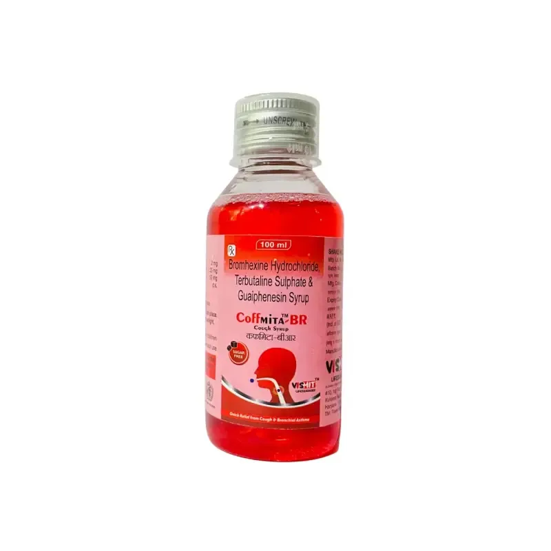 COFFMITA™ -BR - Bromhexine Hydrochloride 2 Mg , Terbutaline Sulphate 1.25 Mg , Guaiphenesin 50 Mg