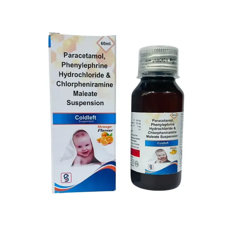 COLDLEFT SYRUP - EACH 5 ML CONTAINS : Phenylephrine 2.5Mg,Chlorpheniramine 1Mg,Paracetamol 125Mg