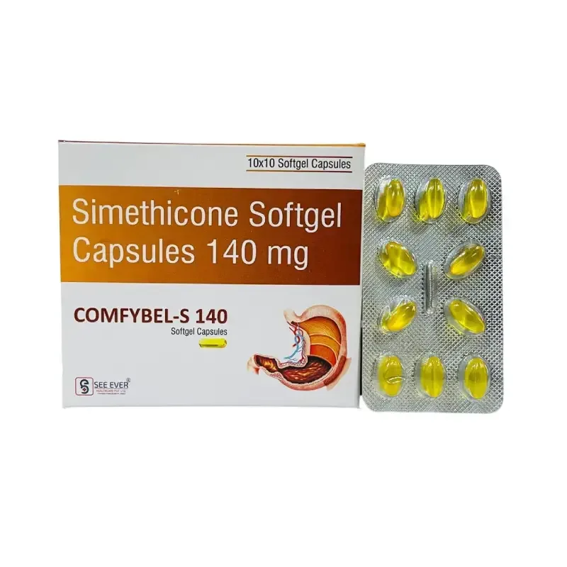 COMFYBEL- S 140 - SIMETHICONE 140 MG SOFTGEL CAPS (IN DRUG)