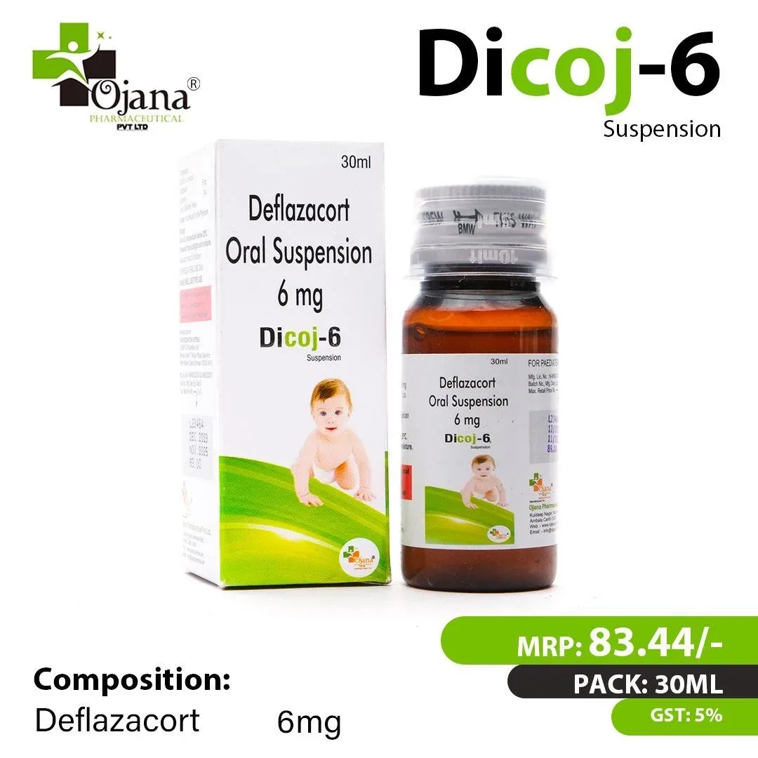 Dicoj-6 - Deflazacort 6mg /5ml with carton