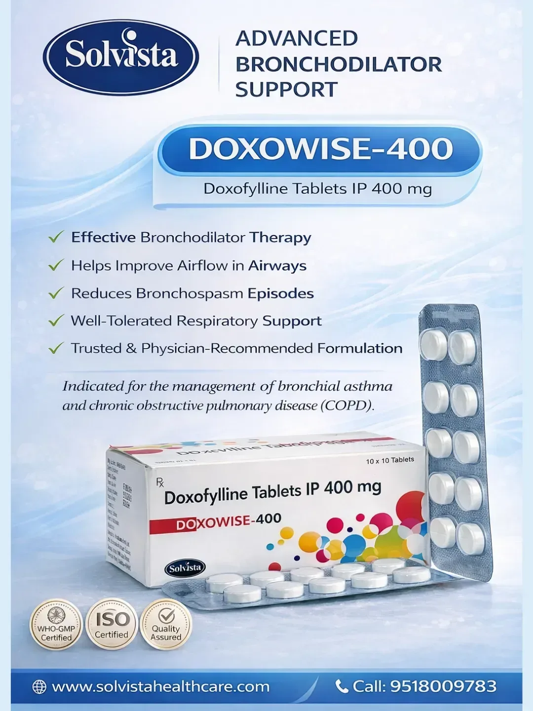 DOXOWISE-400 - Doxofylline Tablets IP 400 mg