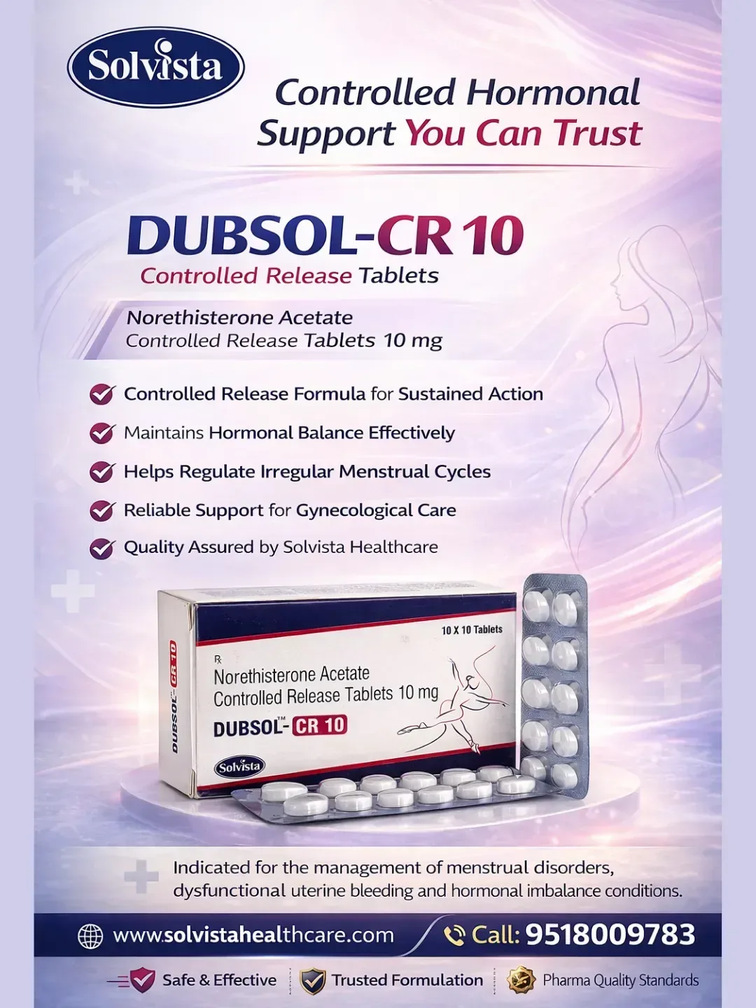 DUBSOL-CR 10 - Controlled Release Tablets 10 mg