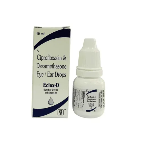 ECIOX-D - CIPRFLOXACIN 0.3% + DEXAMETHASONE 0.1% + HPMC EAR / EYE DROPS