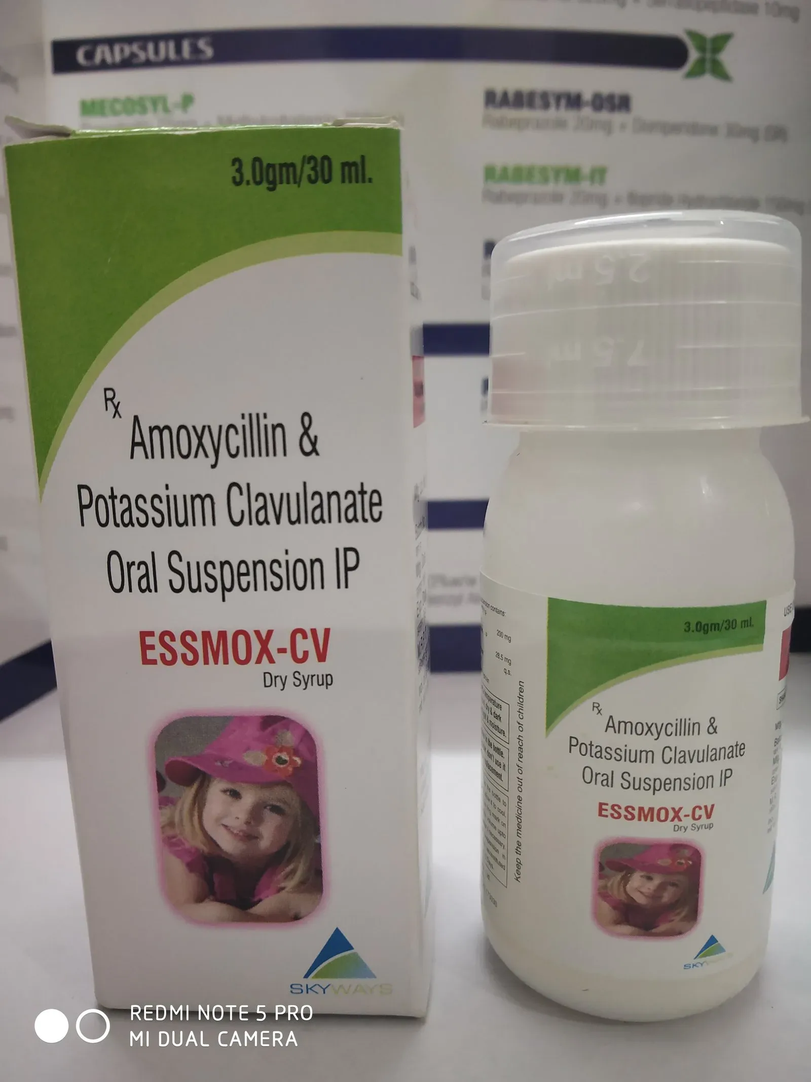 Essmox - Amoxycillin-200mg, Clavulanate Potassium 28.5mg./5ml.