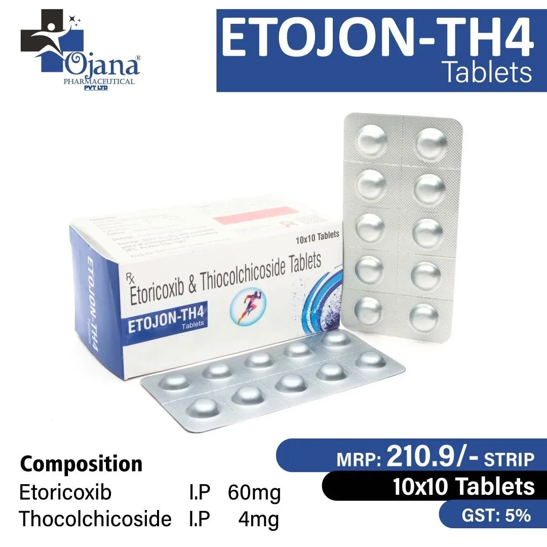 Etojon TH4 - Etoricoxib 60 mg & Thiocolchicoside 4 mg I.P tablets