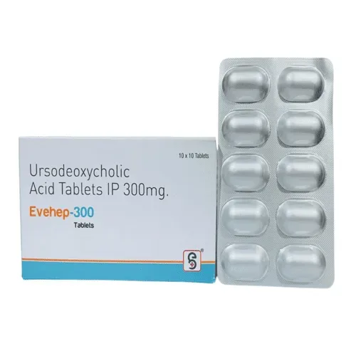 EVEHEP-300 - Ursodeoxycholic Acid (300mg) (UDILIV COMBINATION)