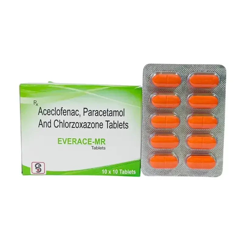 EVERACE-MR - Aceclofenac 100Mg + Paracetamol 325Mg + Chlorzoxazone 250Mg