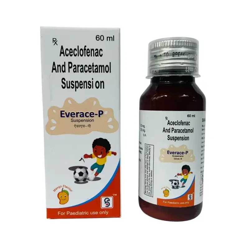 EVERACE-P - Aceclofenac 50Mg + Paracetamol 125Mg