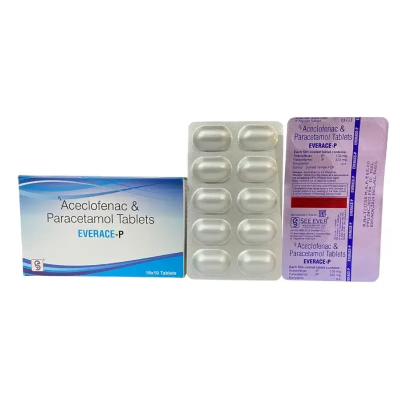EVERACE-P (ALU) - Aceclofenac 100Mg + Paracetamol 325 Mg