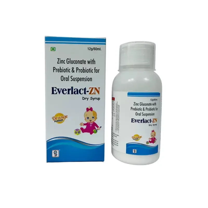 EVERLACT-ZN - PRE AND PRO BIOTIC + ZINC 20 MG DRY SYRUP