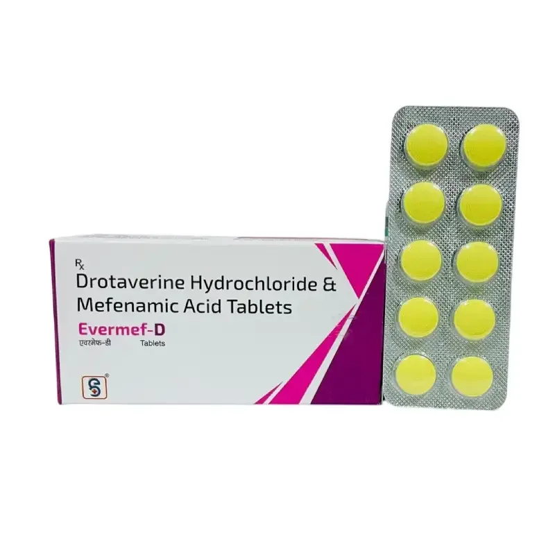 EVERMEF-D - Drotaverine 80Mg, Mefenamic 250Mg