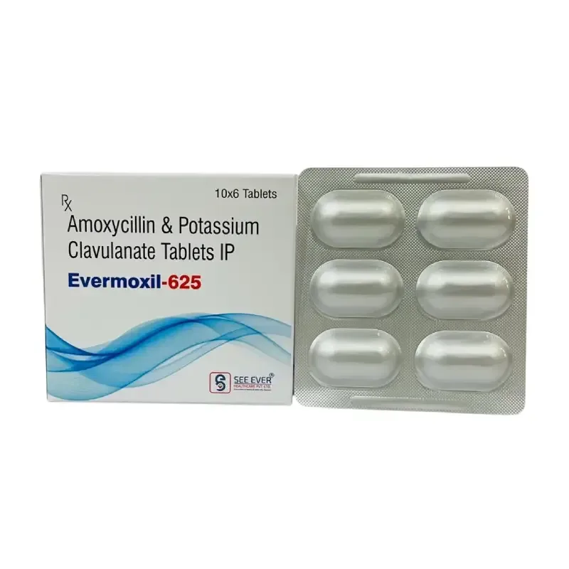 EVERMOXIL TM -625 - Amoxycillin 500Mg + Pot. Clavulanic Acid 125Mg (MANUFACTURED FROM ALPS COMMUNICATION PVT. LTD. A specialized unit of clav and beta lactum products)