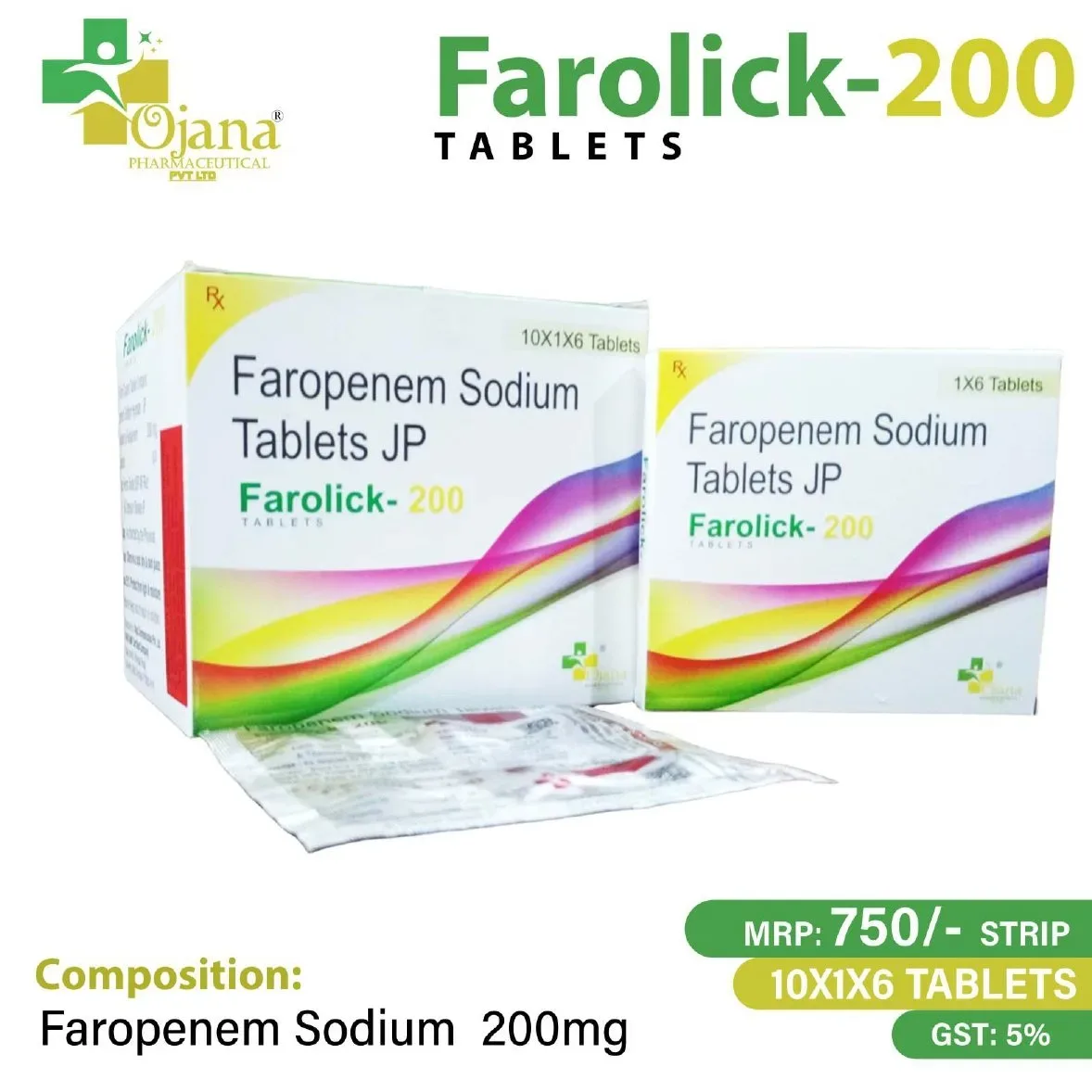 Farolick-200 - Faropenem Sodium Tablets JP