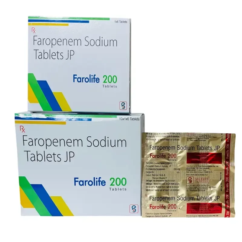 FAROLIFE 200 - FAROPENEM SODIUM HYDRATE JP EQUIVALENT TO FAROPENEM 200 MG