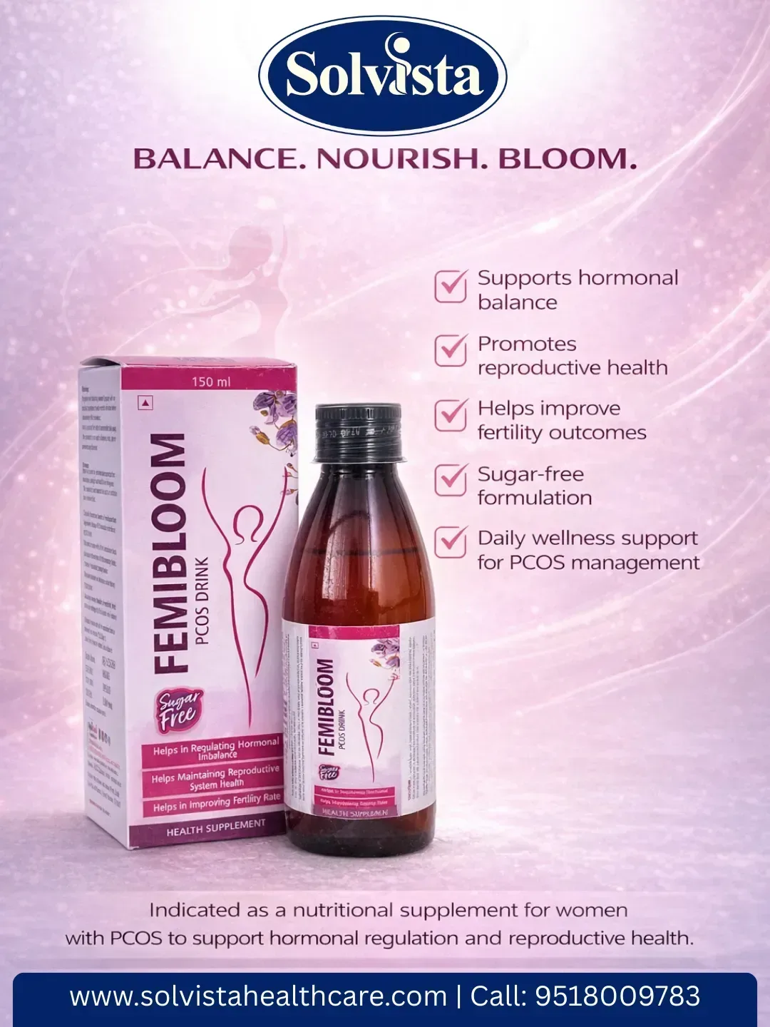 FEMIBLOOM - Supports hormonal balance, promotes reproductive health